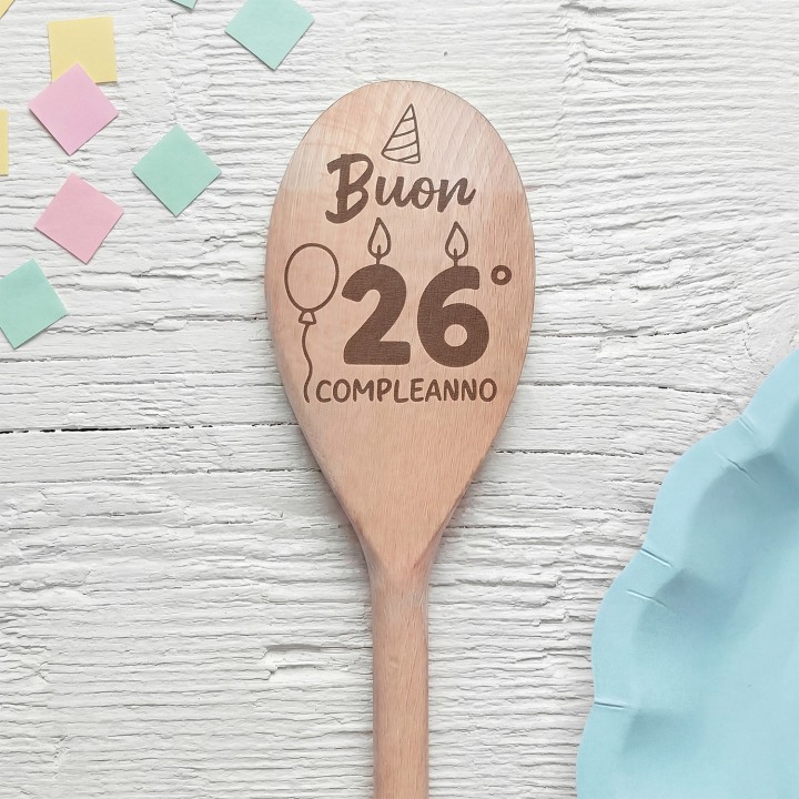 Cucchiaio personalizzato Buon compleanno