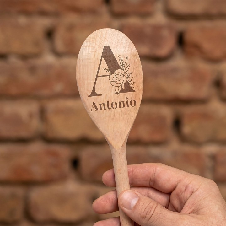 Cucchiaio personalizzato con monogramma
