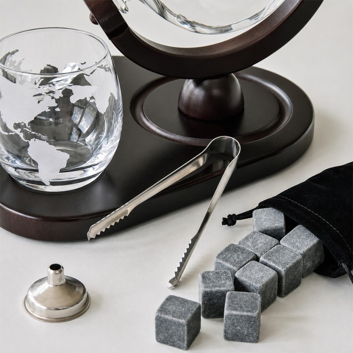 Set decanter Mappamondo