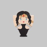 Segnalibro magnetico Wonder Girl