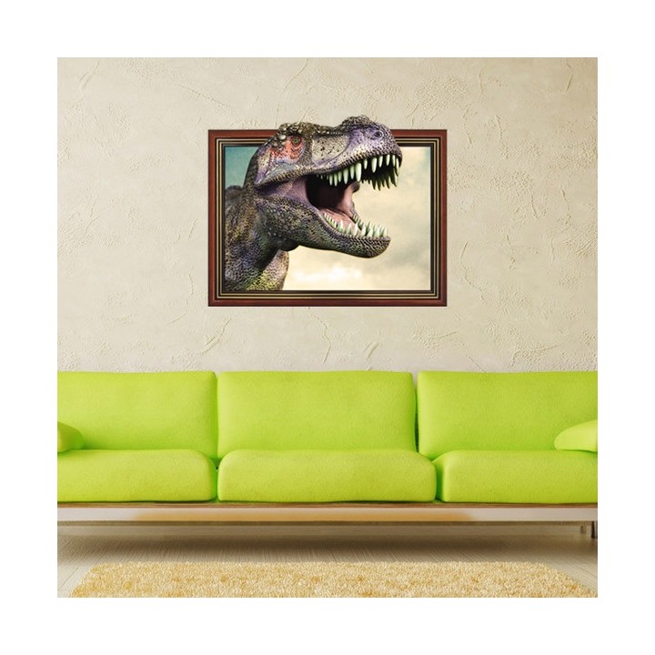 Adesivo da Muro 3D Dinosauro