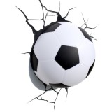 Luce da parete 3D Pallone da calcio