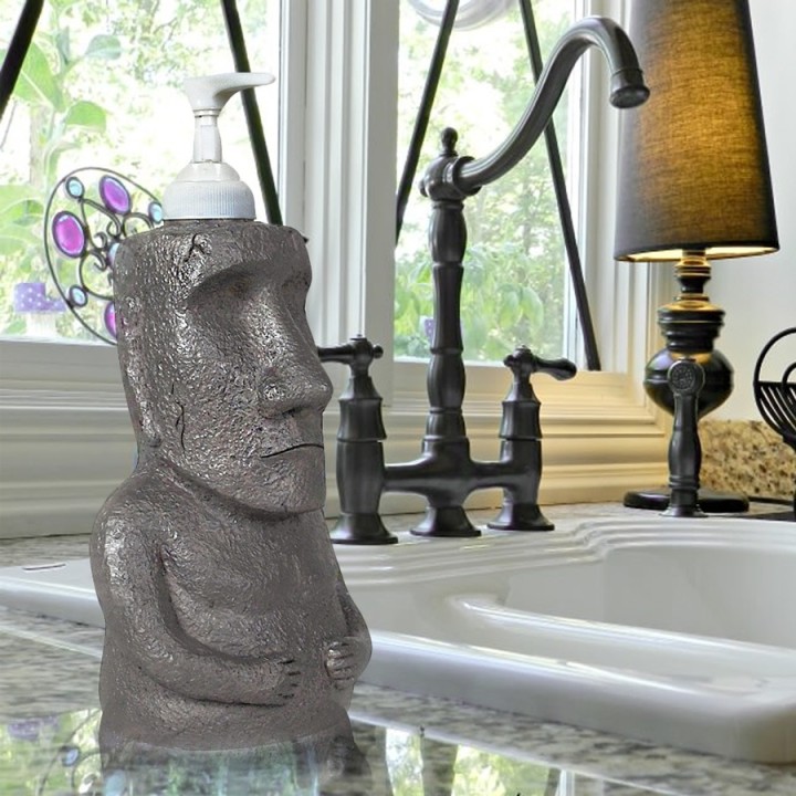Dispenser di sapone Moai
