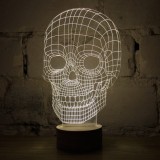 Light Art 3D - Teschio