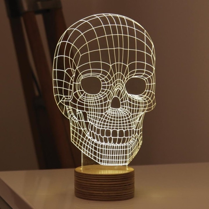 Light Art 3D - Teschio
