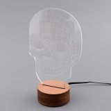 Light Art 3D - Teschio