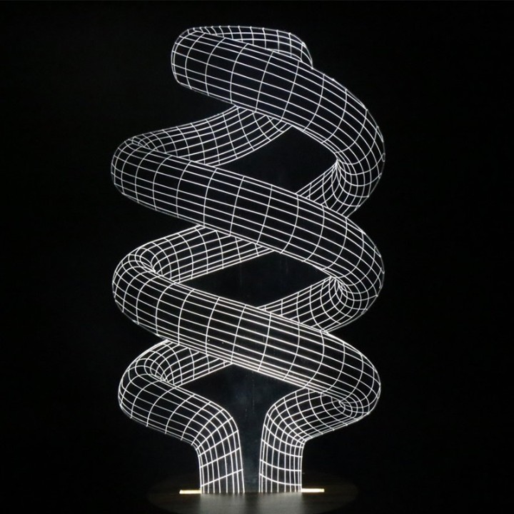 Light Art 3D - Spirale doppia