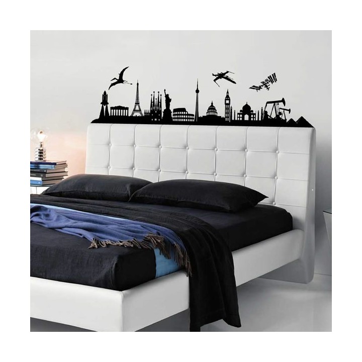 Decalcomania da Muro - World Skyline