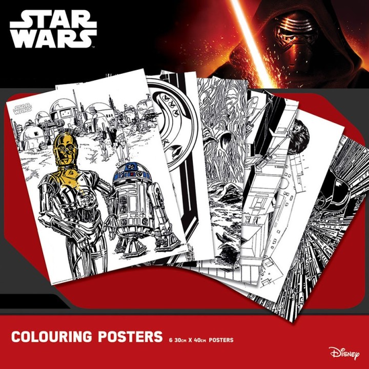 Poster da colorare Star Wars