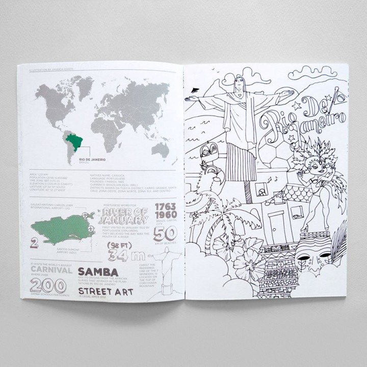 Libro da colorare Città del mondo