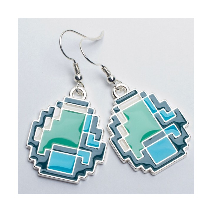 Orecchini con Diamante Minecraft