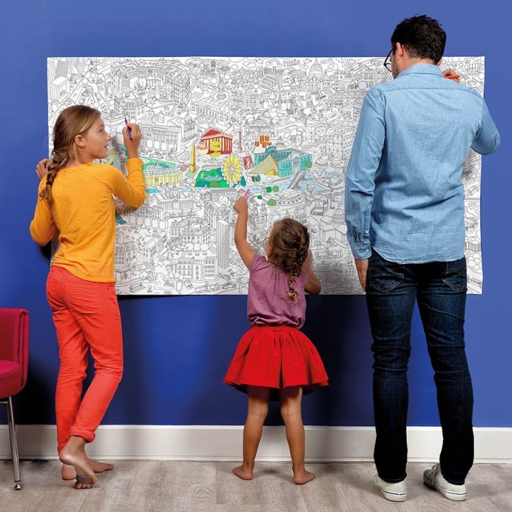Poster da colorare XXL – Parigi