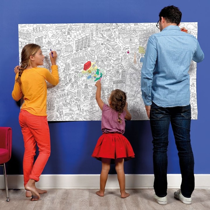 Poster da colorare XXL – Londra