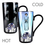 Latte Mug termosensibile R2-D2 e Leila