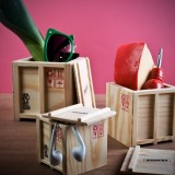 Container di legno portaoggetti