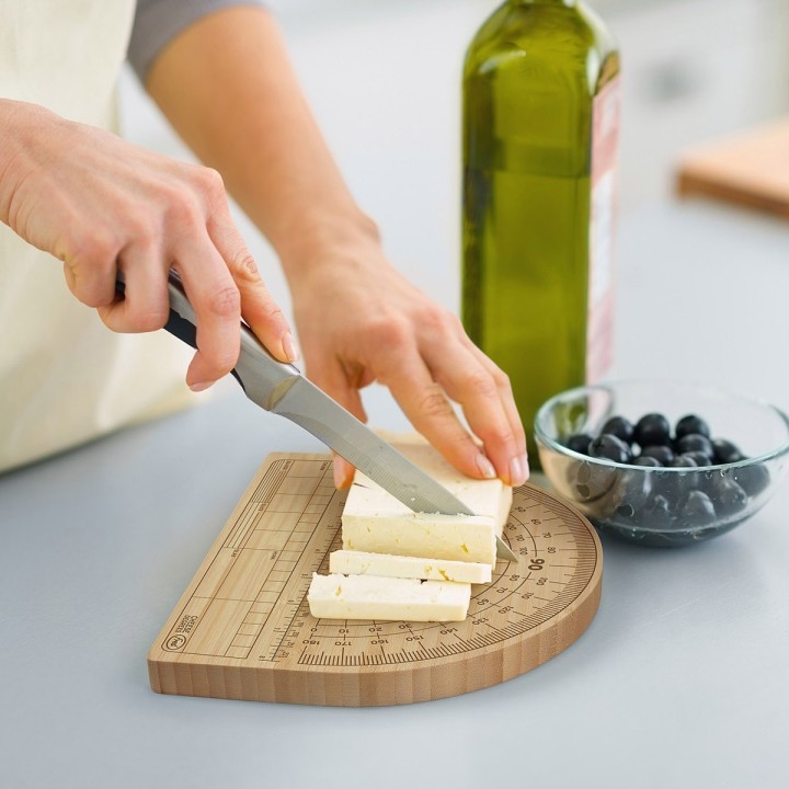Tagliere goniometro per formaggio