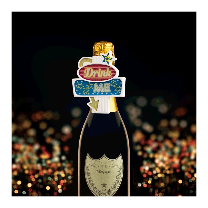 Insegna Drink Me per bottiglie