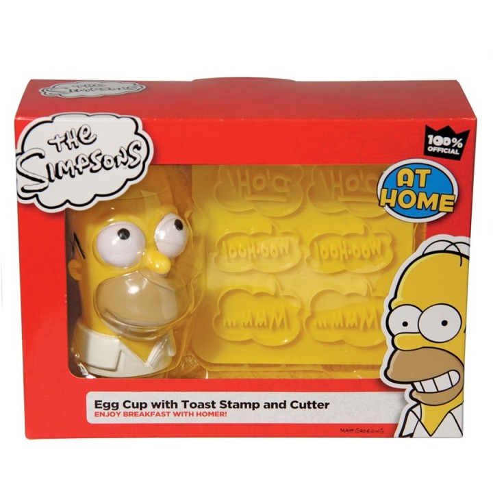 Portauovo e stampo per toast  Homer Simpson
