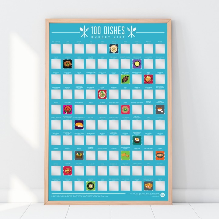 Poster 100 piatti da mangiare