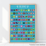 Poster 100 piatti da mangiare