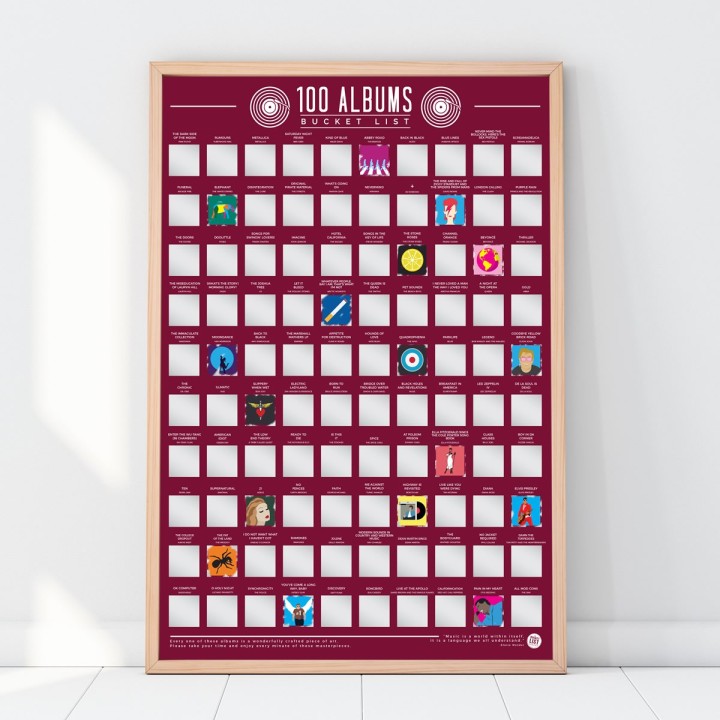 Poster 100 album da ascoltare
