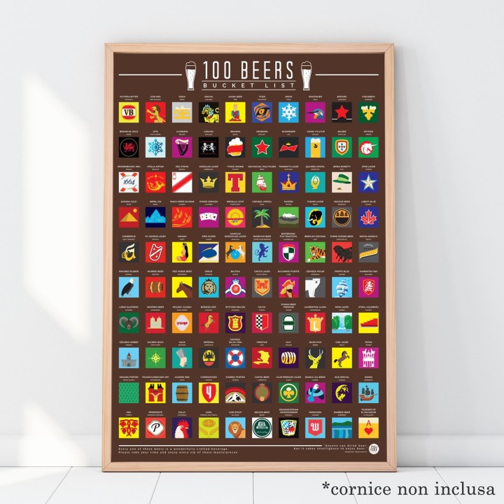Poster 100 birre da provare