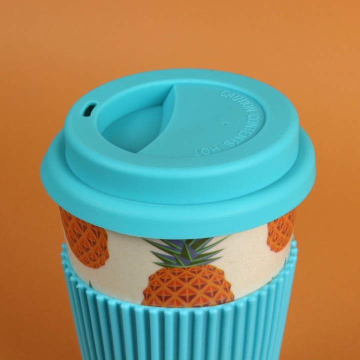 Tazza da viaggio in bambù – Ananas