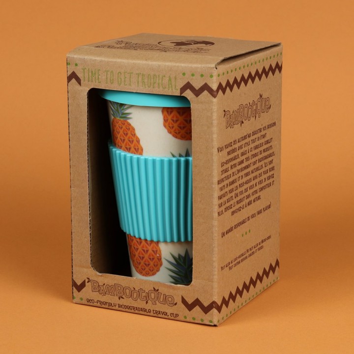 Tazza da viaggio in bambù – Ananas