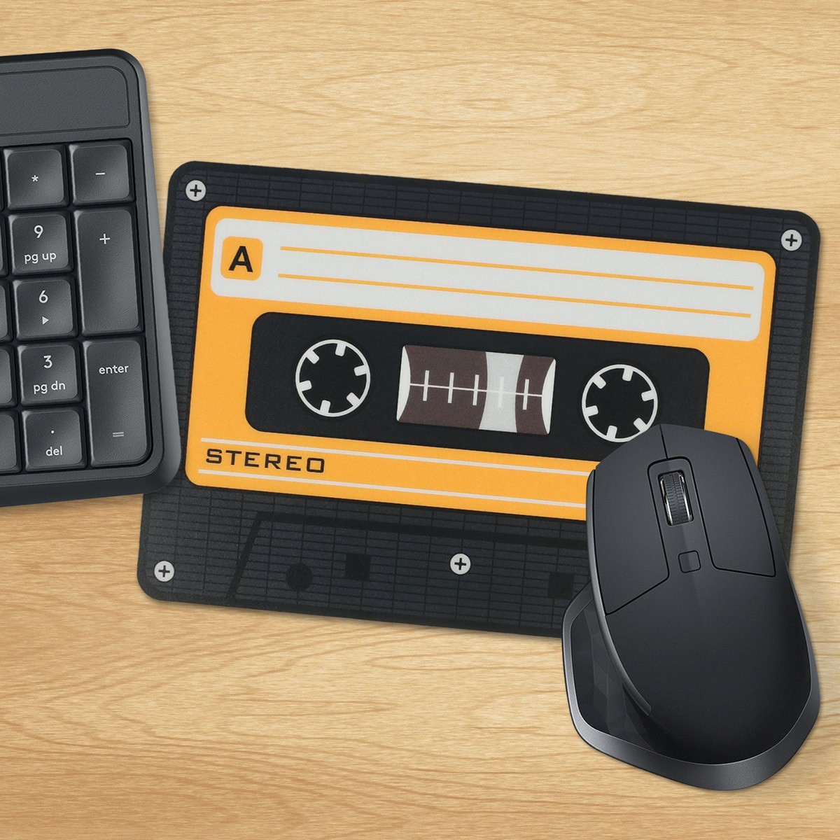 Tappetino per mouse Musicassetta