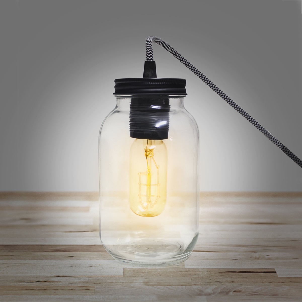 Lampada vaso per conserve