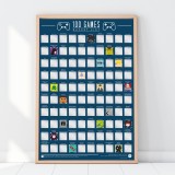 Poster 100 videogame da giocare