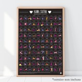 Poster 100 posizioni Kamasutra