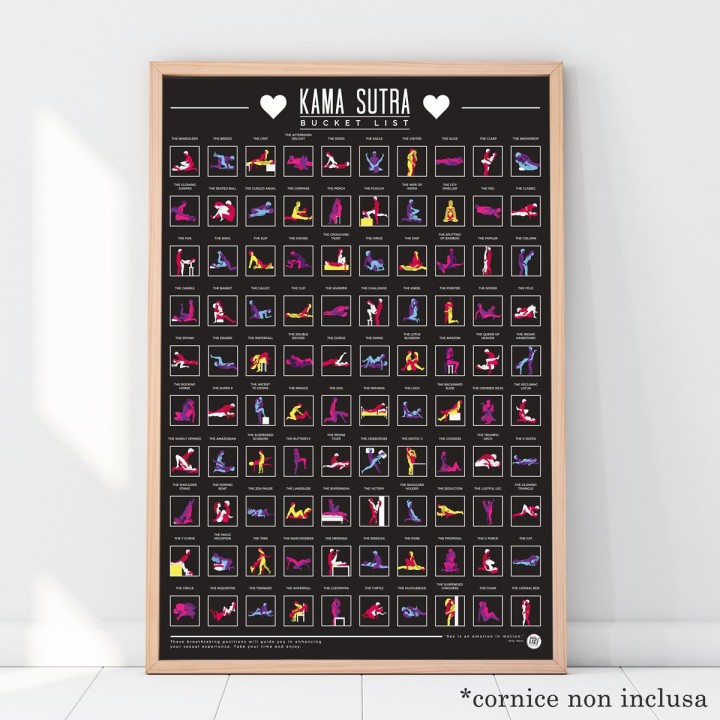 Poster 100 posizioni Kamasutra
