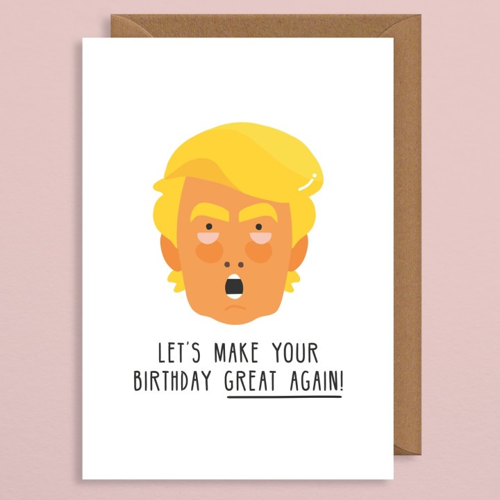 Biglietto di auguri Trump