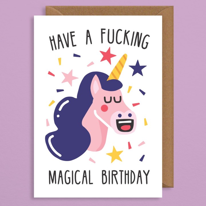 Biglietto di compleanno F***ing Unicorn
