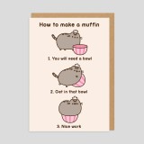 Biglietto di auguri Pusheen Muffin
