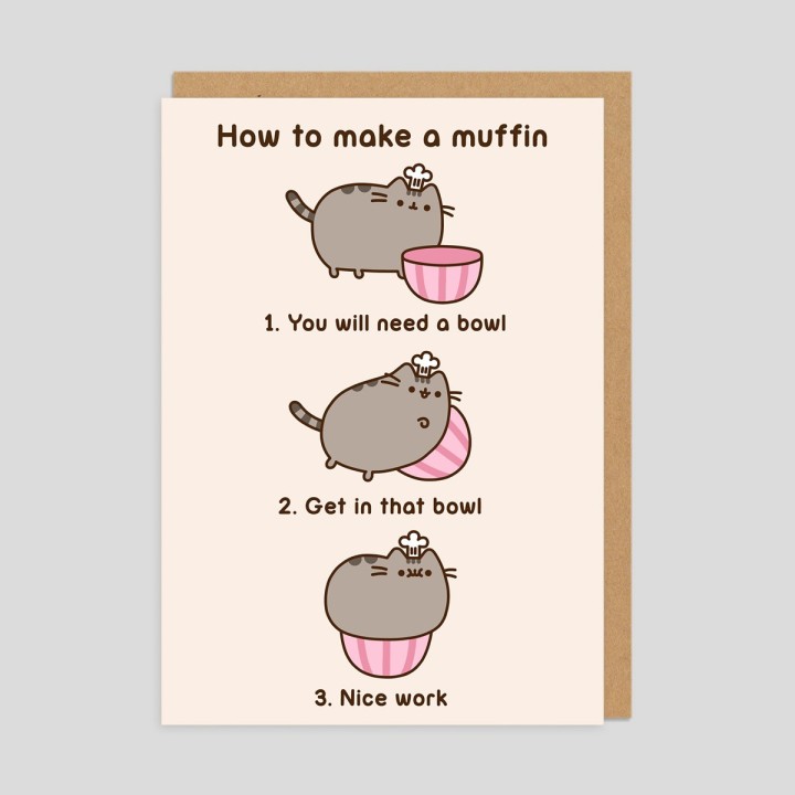 Biglietto di auguri Pusheen Muffin