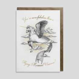 Biglietto di auguri Unicorno Sirena