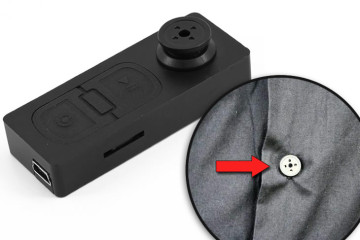 Bottone spia con microcamera