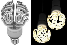 Insight Lamp: la lampadina a forma di cervello lampadina-cervello