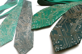 La cravatta ideale per un ingegnere elettronico Cravatta circuito elettronico