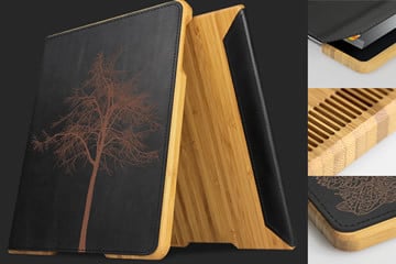 Case in legno artigianale per iPad 2