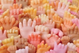 Sapone per mani a forma di mano Saponette mani