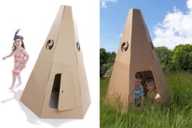 Tenda Indiana di cartone Tenda di cartone