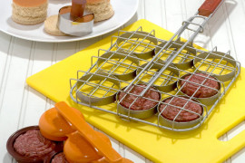 Mini Hamburger sulla griglia mini-hamburger