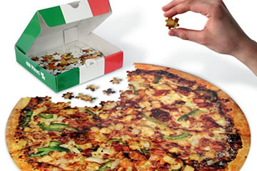 Il puzzle a forma di… Pizza!