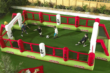 Subbuteo gigante gonfiabile