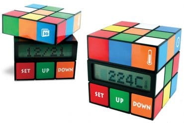 La sveglia a forma di cubo di Rubik