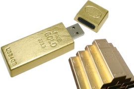 Chiavetta USB d'oro Chiavetta USB d’oro