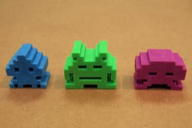 Un invasione di gomme Gomme Space Invaders